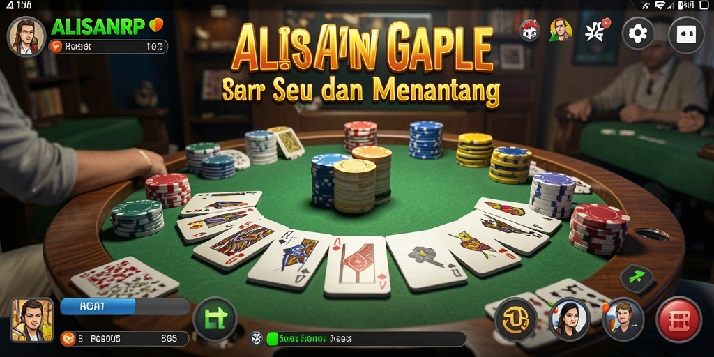 Tampilan gameplay seru Gaple di ALISANRP.