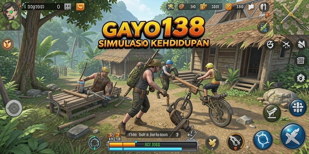 Screenshot GAYO138 menampilkan karakter yang sedang berinteraksi dalam gameplay Simulation.