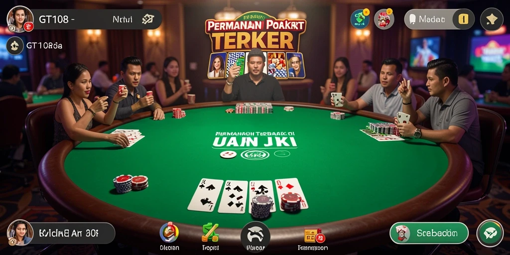 Gameplay seru GT108 yang menggambarkan keseruan permainan Poker.