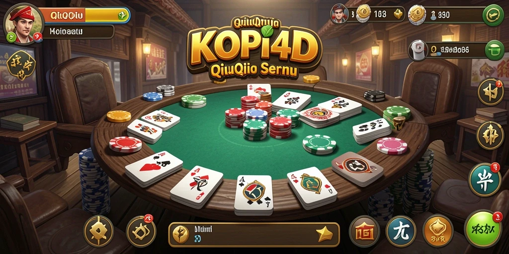 Tampilan gameplay QiuQiu dari KOPI4D yang seru dan menarik.