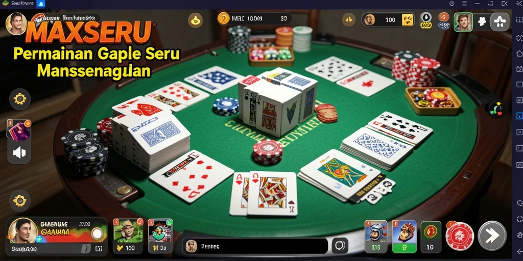 Gameplay seru dan mendebarkan di MAXSERU Gaple.