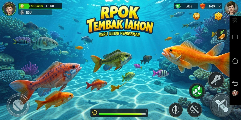 Tampilan gameplay RPOK yang mendebarkan saat memburu ikan.