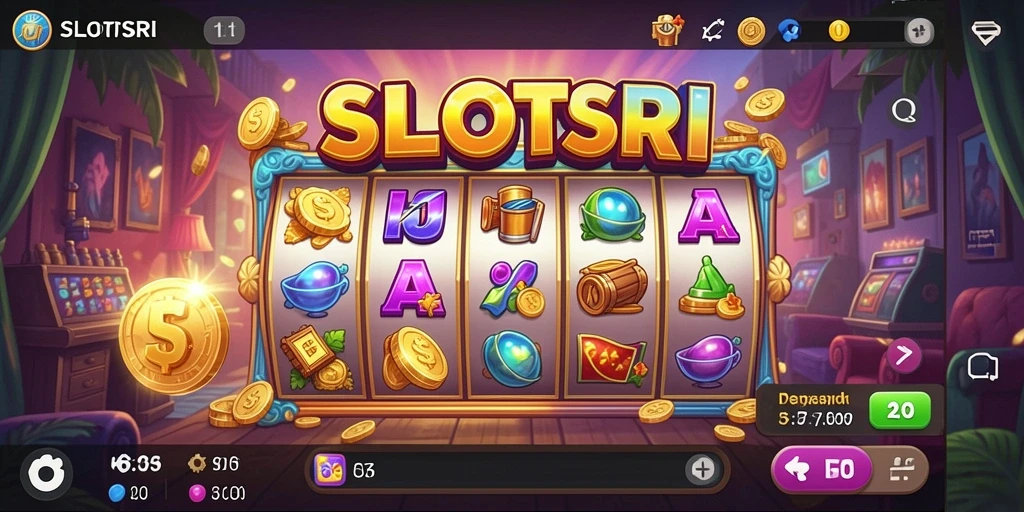 Tampilan gameplay SLOTSRI yang seru dan menghibur.