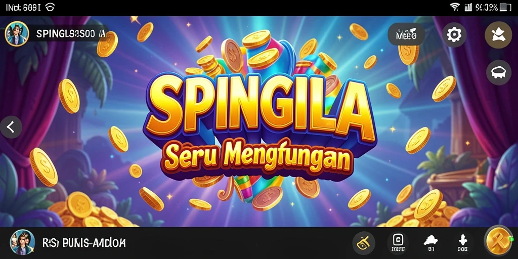 Tampilan gameplay menarik dari SPINGILA yang penuh dengan fitur Slot.