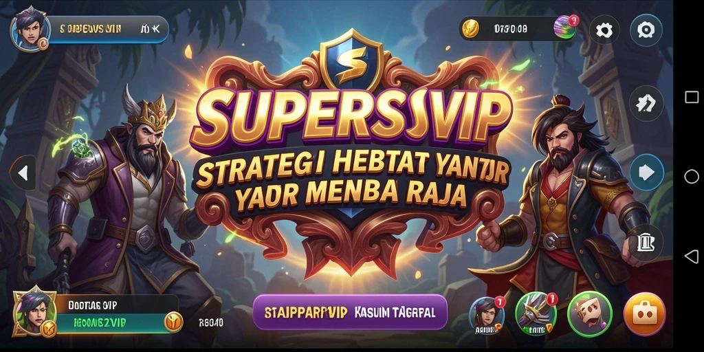 Tampilan gameplay Strategy SUPERSVIP yang menegangkan dan menarik.